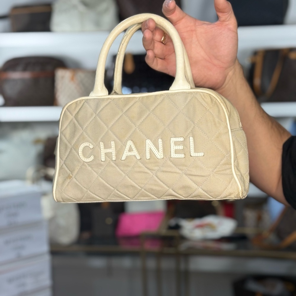 Chanel Quilted Boston Bag